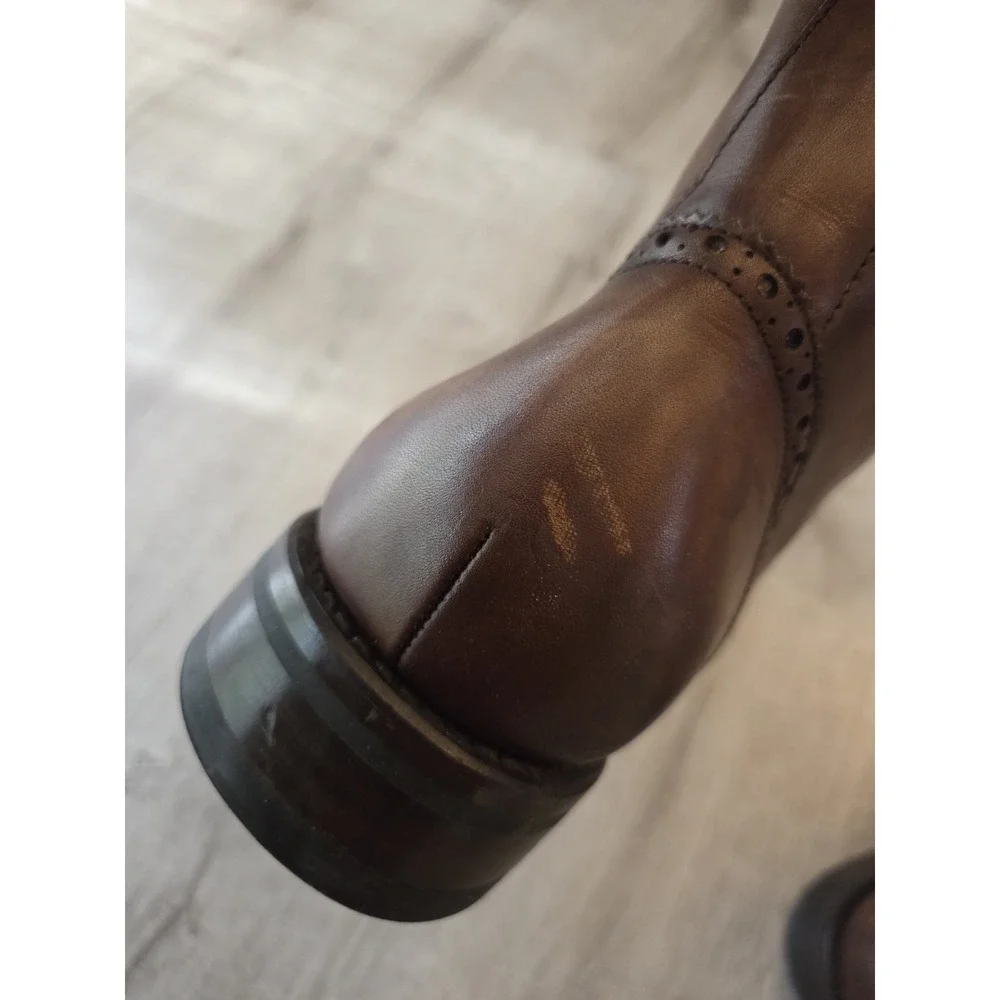 Thursday Boots Wingtip Burnished Lace Up Mens 11.5 Leather